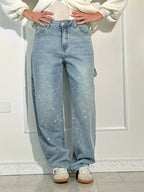 Shiny-Finish Slim Jeans - Coated Stretch Denim
