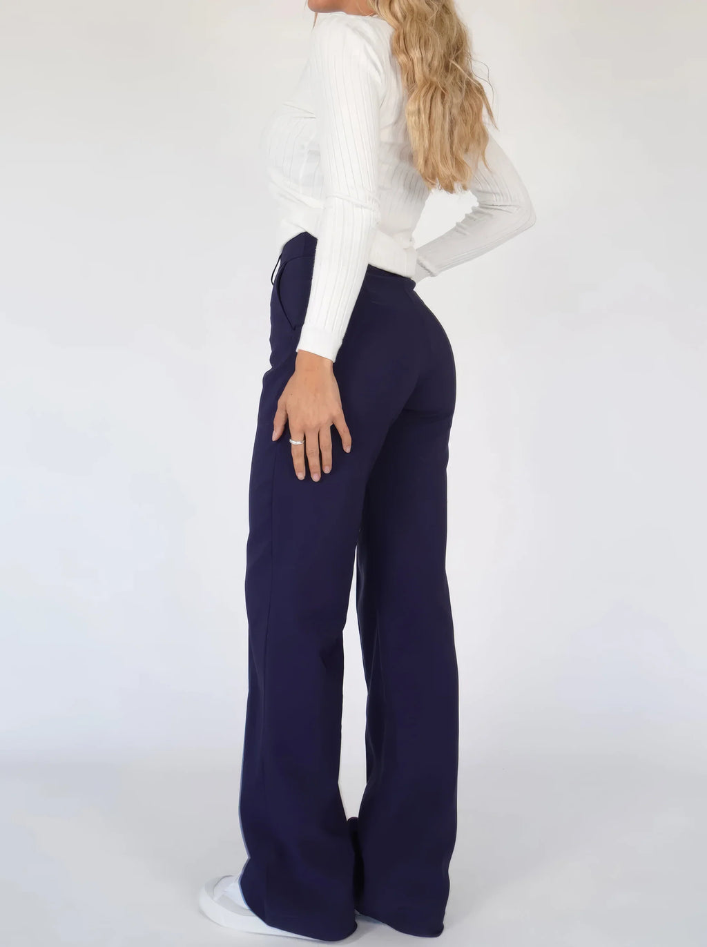 High Waist Wide Leg Trousers – Elegant Tailored Trousers