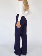 High Waist Wide Leg Trousers – Elegant Tailored Trousers