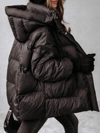 Cosy Winter Jacket in Purple or Black – Soft Warm Fit