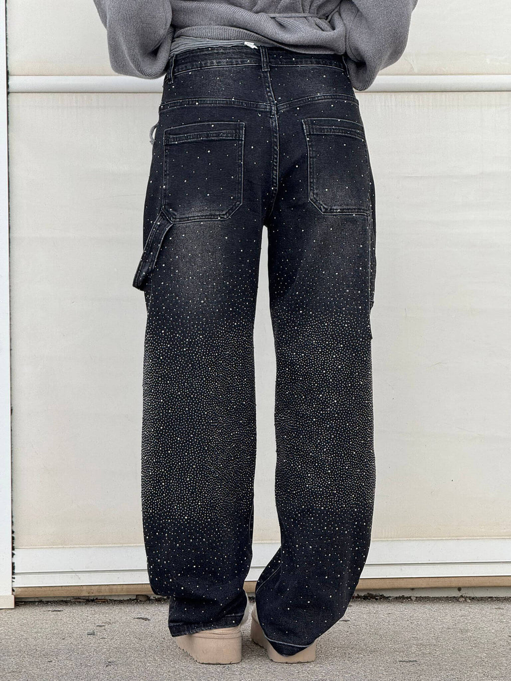 Shiny-Finish Slim Jeans - Coated Stretch Denim
