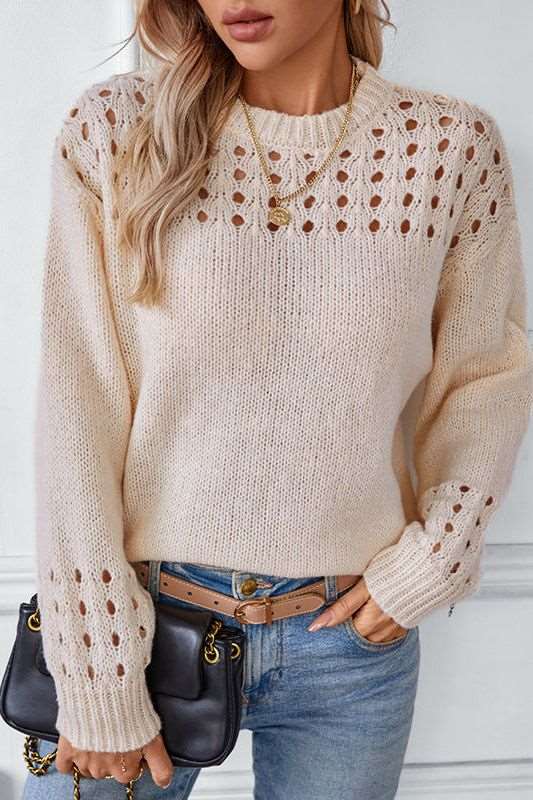 Soft Jumper with Cut-Out Detail – Chic Warm Knit