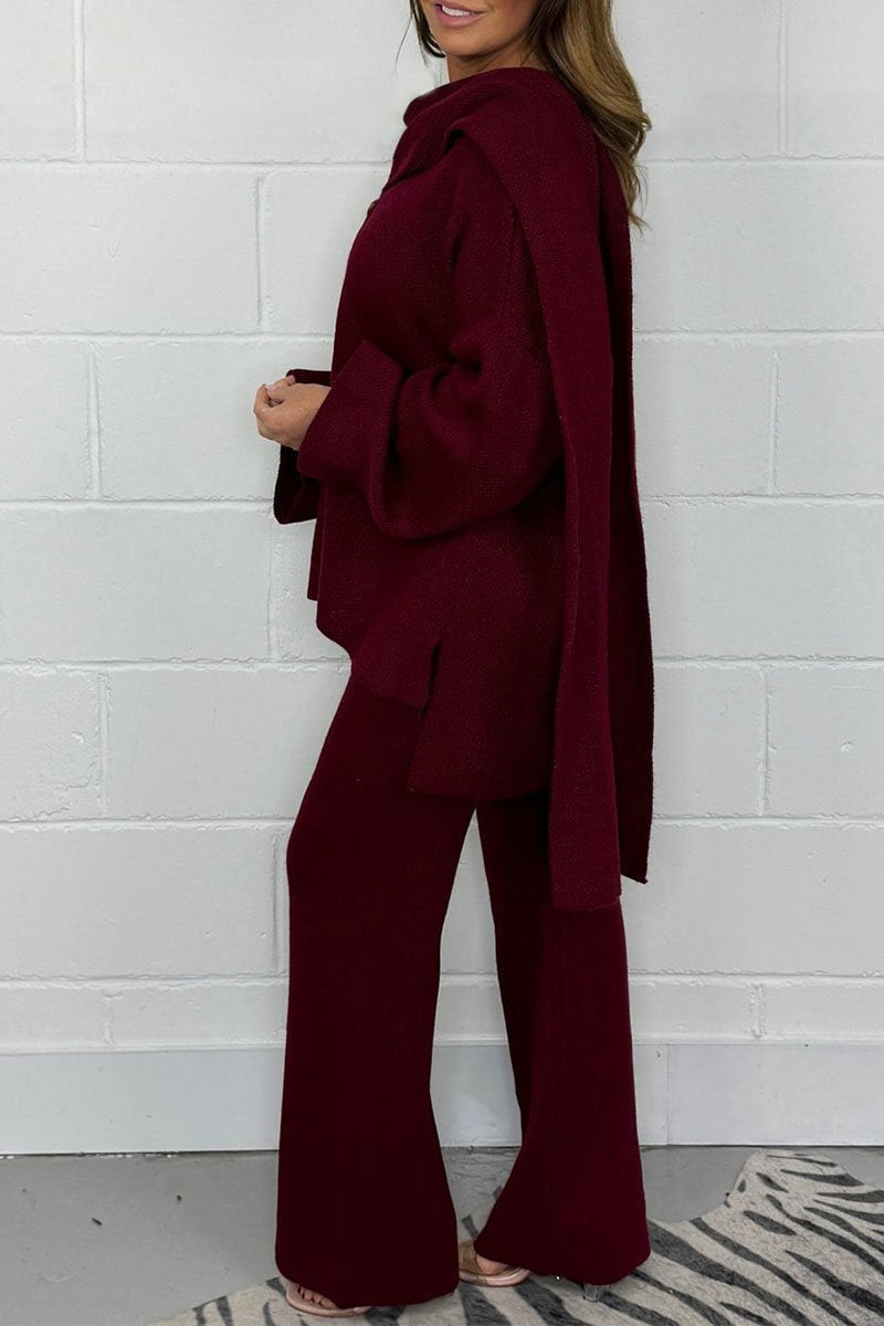 Knitted Jumper and Scarf Set – Coordinated Winter Duo