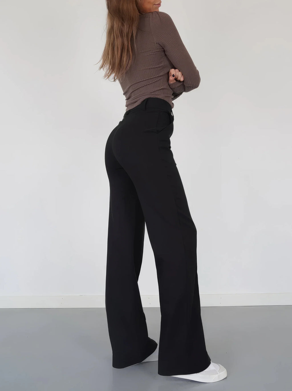 High Waist Wide Leg Trousers – Elegant Tailored Trousers