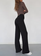 High Waist Wide Leg Trousers – Elegant Tailored Trousers