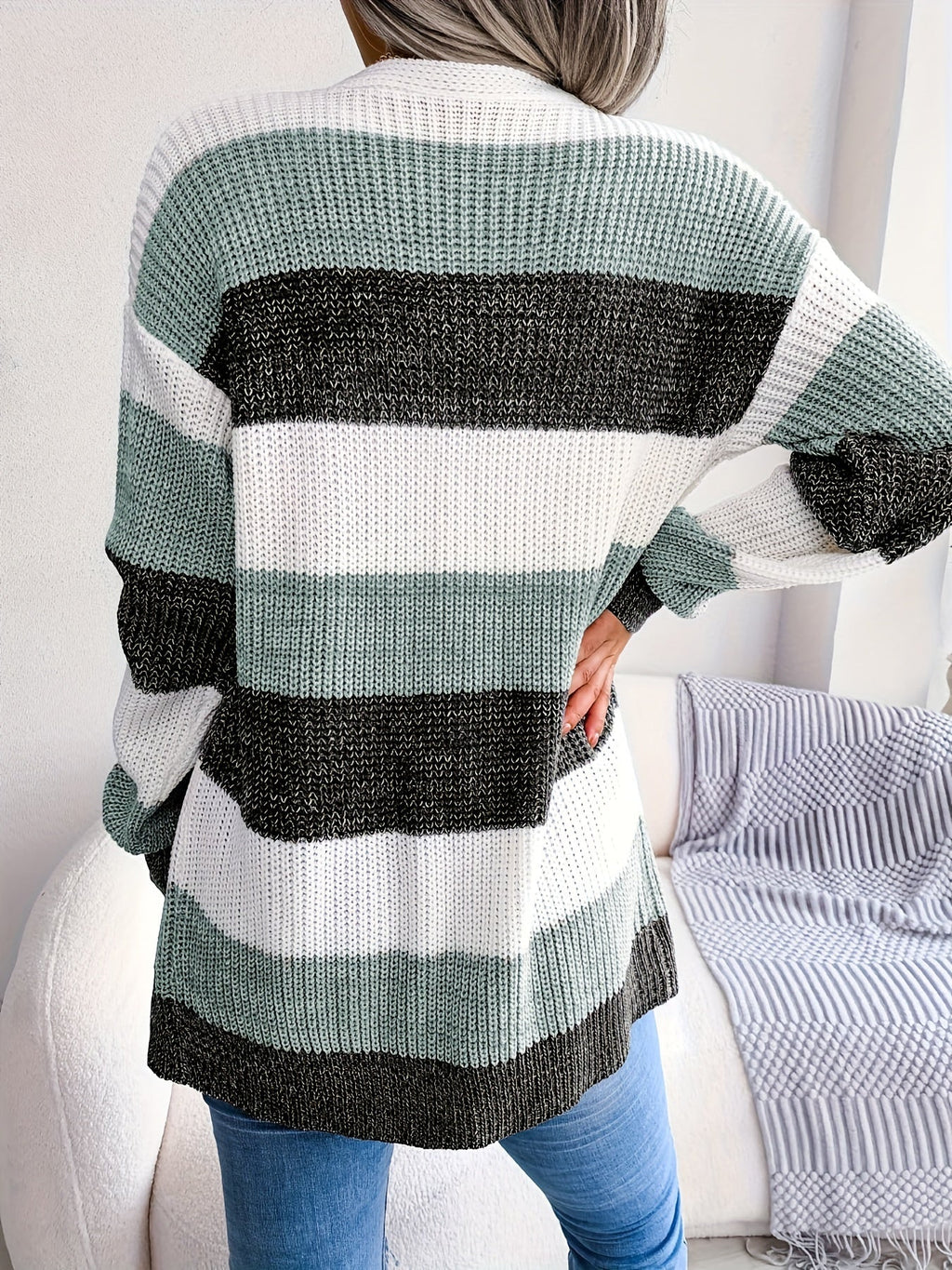 Striped Knit Cardigan – Soft Autumn Layer