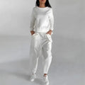 Women's Crew-Neck Sweatshirt and Cargo Jogger Set