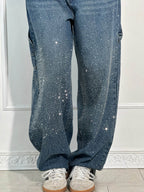 Shiny-Finish Slim Jeans - Coated Stretch Denim