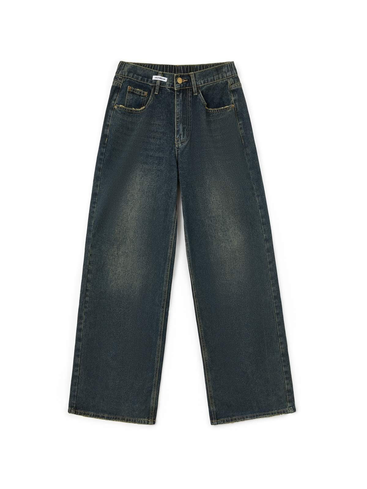 Vintage Baggy Jeans with Washed Effect – 90s Loose Fit Jeans