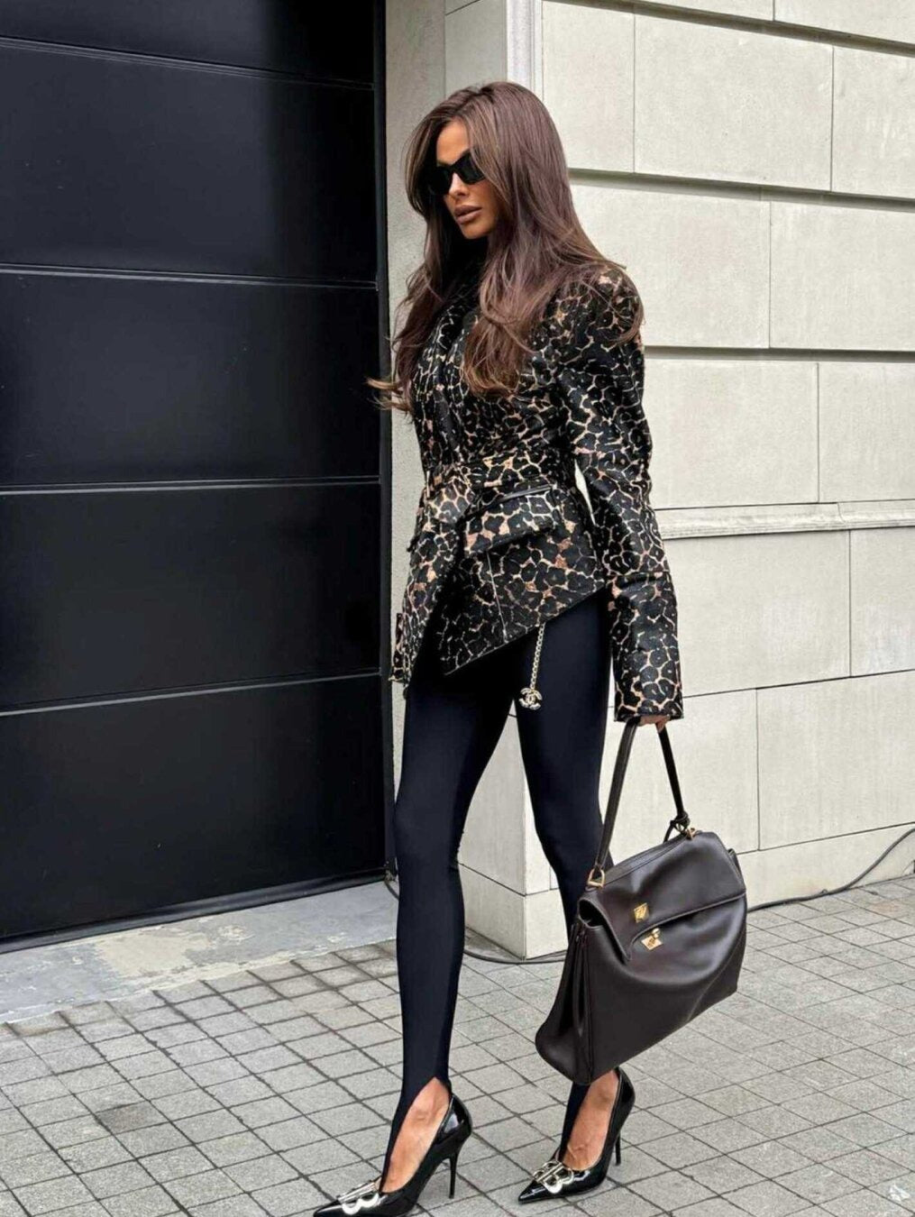 Classic High-Stretch Leggings - Black & Brown
