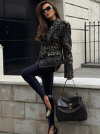Classic High-Stretch Leggings - Black & Brown