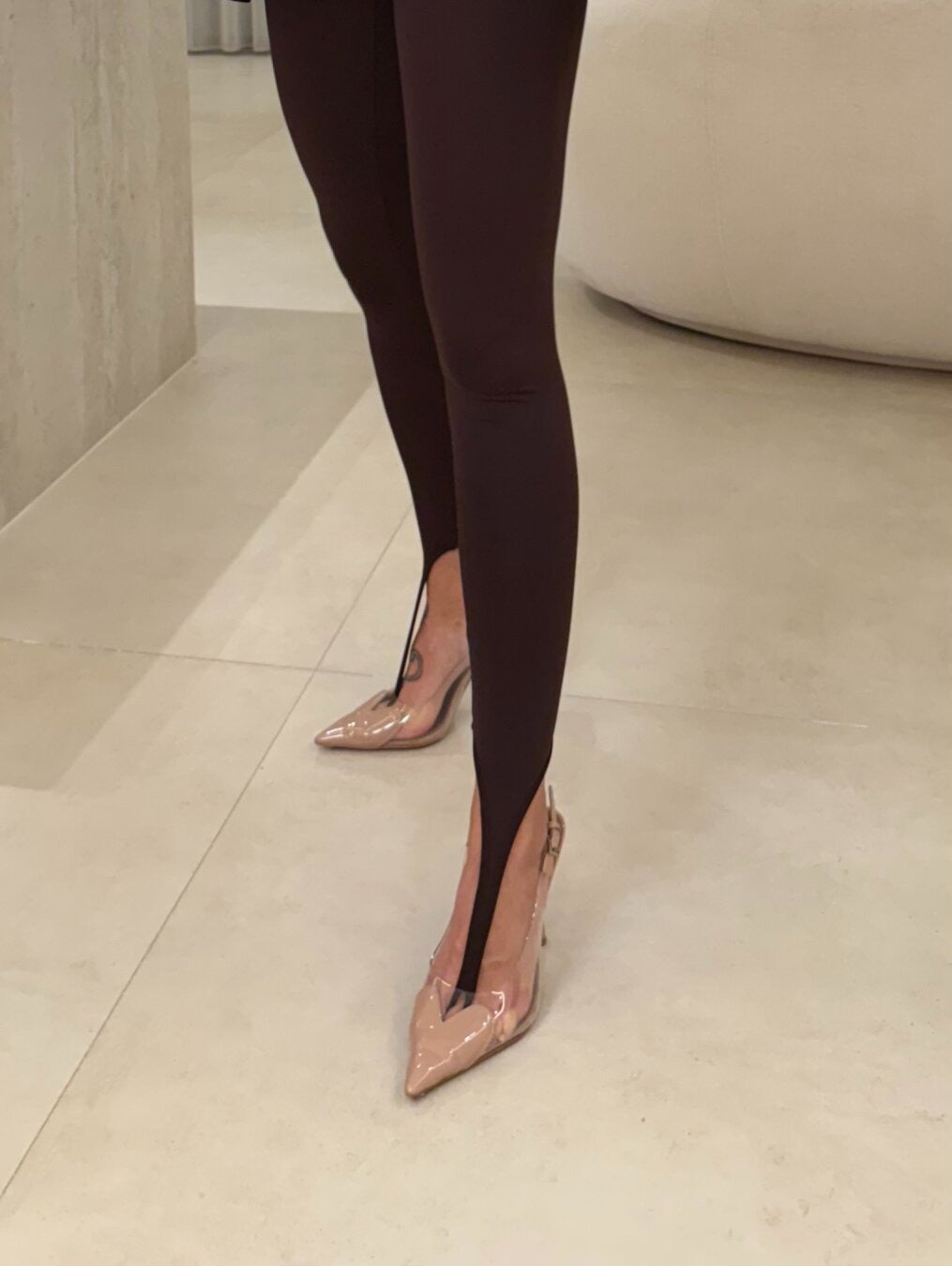 Classic High-Stretch Leggings - Black & Brown