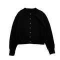Women's Chunky Knit Button Cardigan – Relaxed Crew-Neck Layer