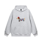 Embroidered Dachshund Hoodie – Women's Cosy Dog Hoodie