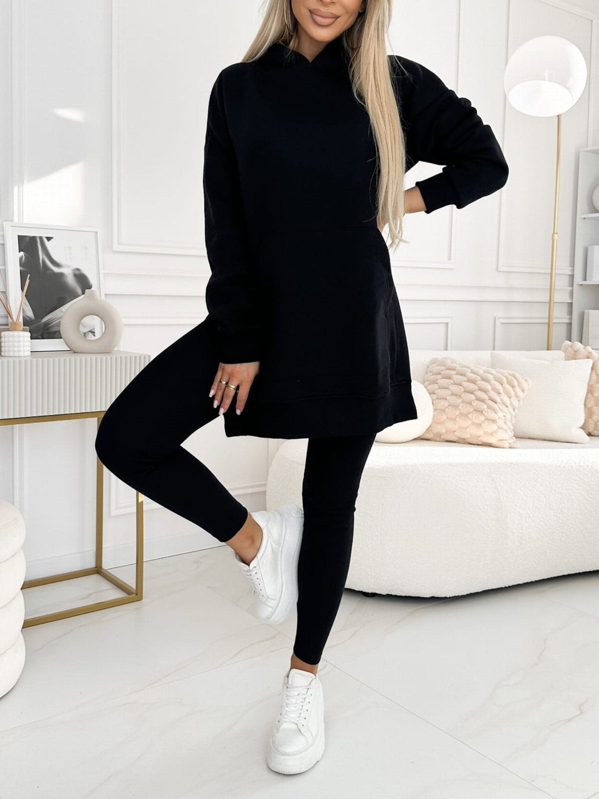 Women's Longline Hoodie and Leggings Set