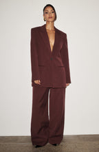 Ivory High-Waist Wide-Leg Tailored Trousers | Meave & Ivy
