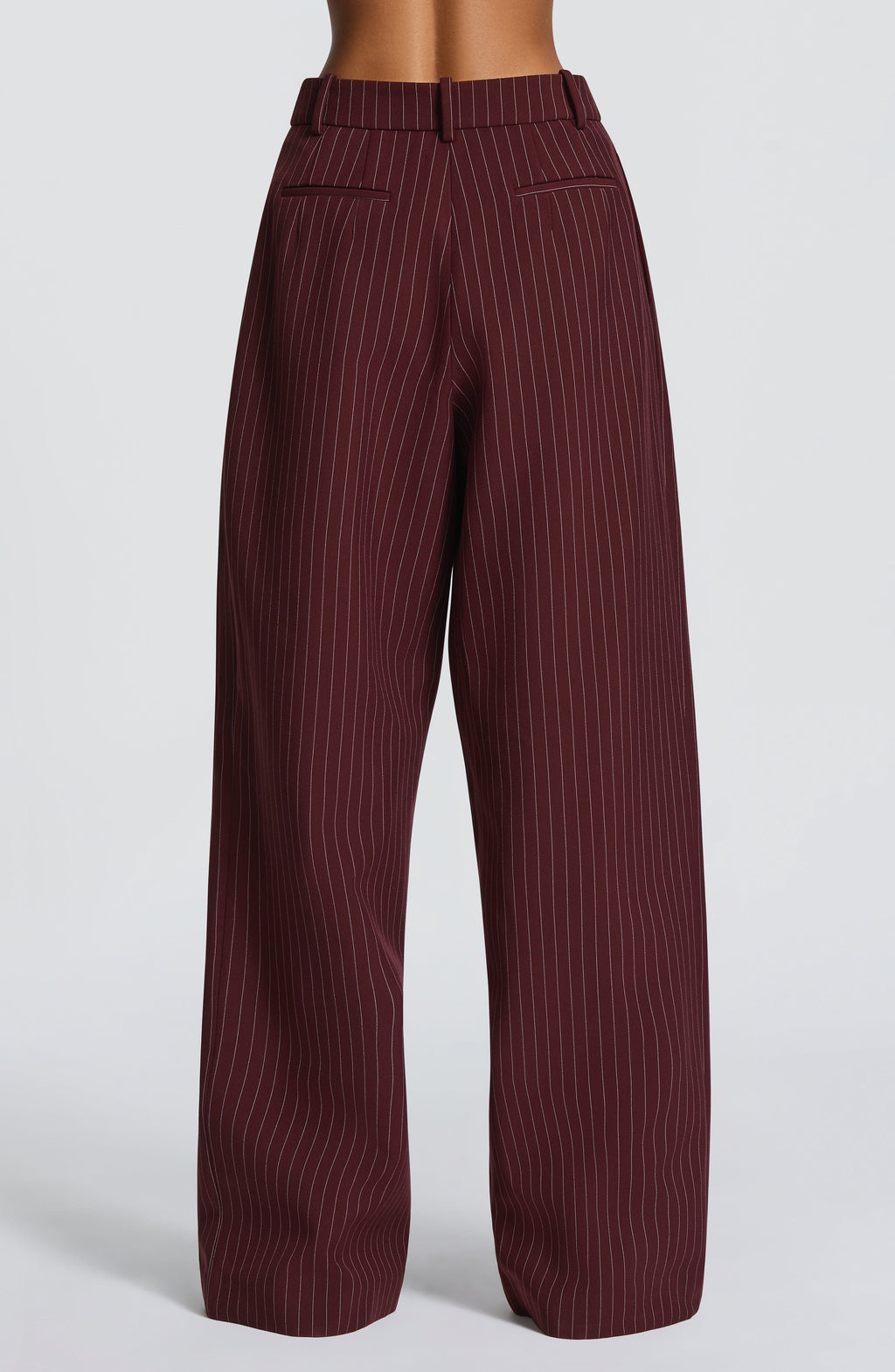 Ivory High-Waist Wide-Leg Tailored Trousers | Meave & Ivy