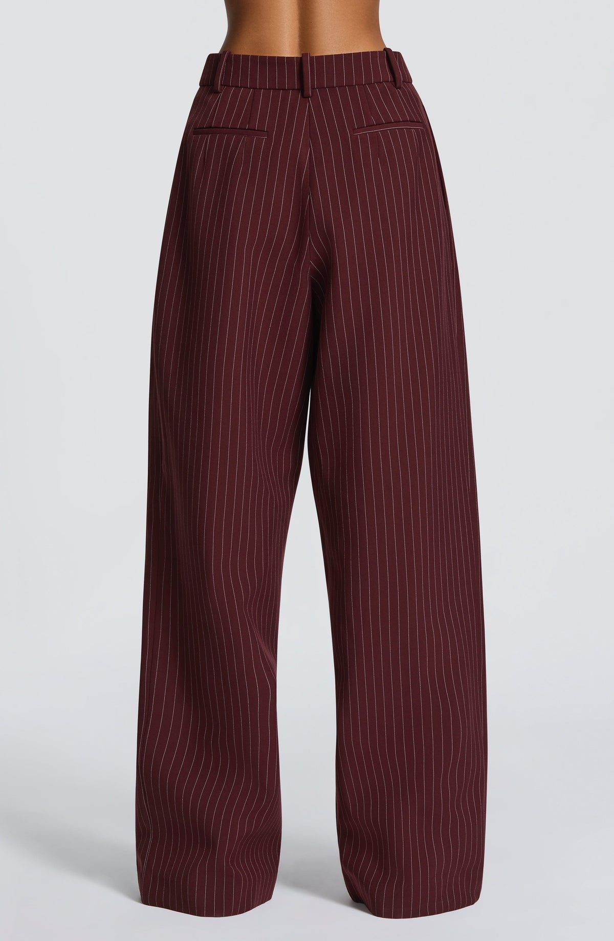 Ivory High-Waist Wide-Leg Tailored Trousers | Meave & Ivy