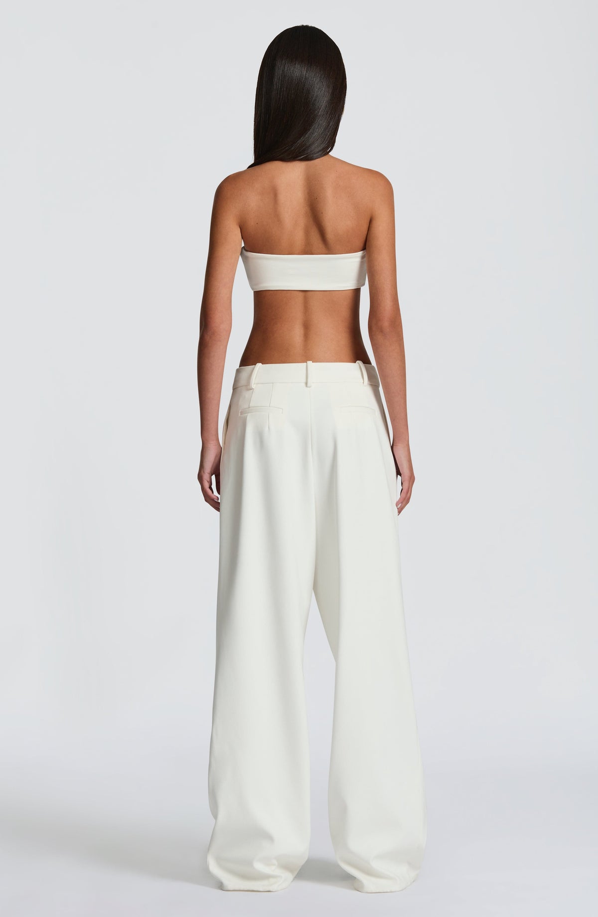 Camel High-Waist Wide-Leg Tailored Trousers | Meave & Ivy
