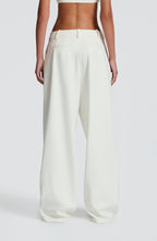 Camel High-Waist Wide-Leg Tailored Trousers | Meave & Ivy