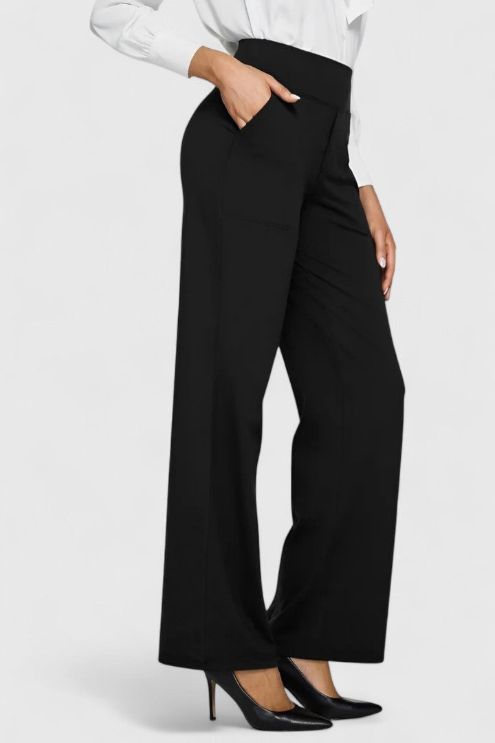 Women's Zip Trousers – Easy Elegant Drape in 8 Colours