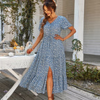 Bohemian V-Neck Dress – Women's Boho Summer Beach & Holiday Dress | Meave & Ivy
