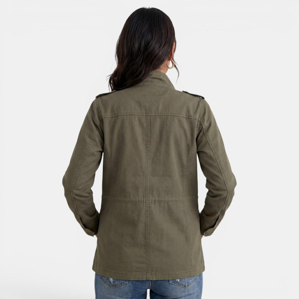 Women's Lightweight Zip Jacket with Lapels