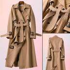 Elegant Long Coat with Double Buttons – Timeless Winter Coat