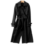 Elegant Long Coat with Double Buttons – Timeless Winter Coat