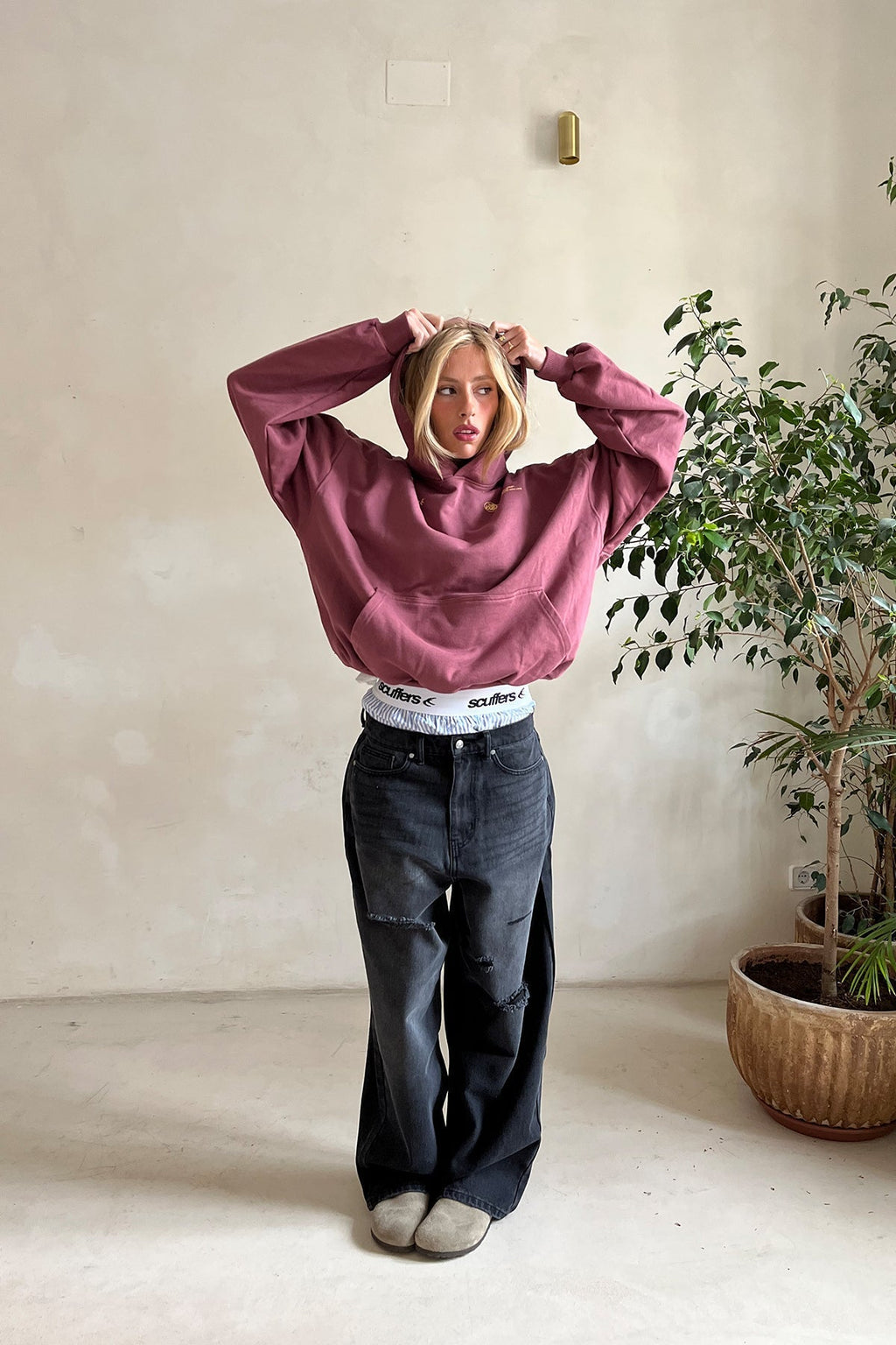 Printed Hoodie – Women's Soft Cotton Oversized Hoodie