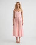 Spaghetti Strap Low Back Midi Dress