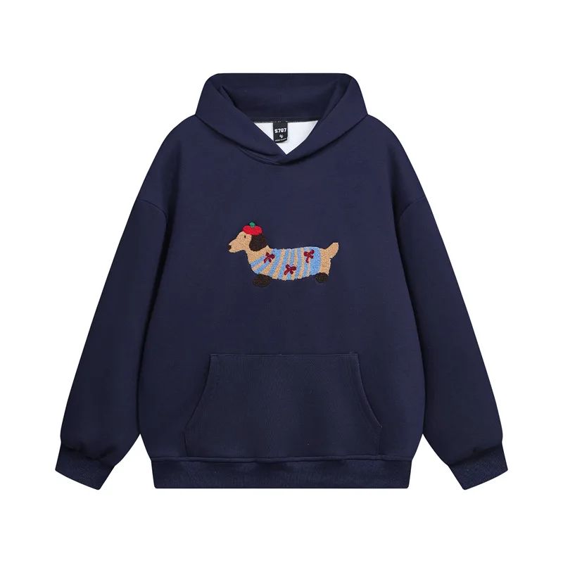 Embroidered Dachshund Hoodie – Women's Cosy Dog Hoodie