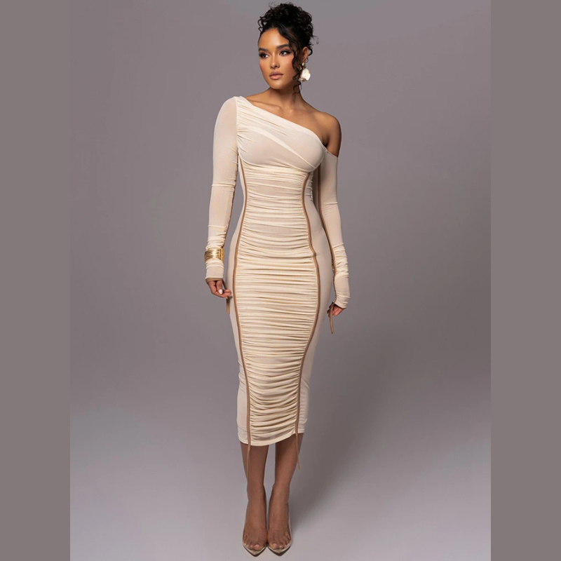 Bodycon Midi Dress – Soft Stretch Evening Dress