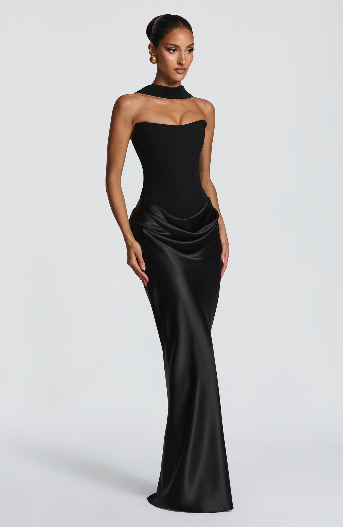 Black Knot Maxi Dress – Elegant Evening Gown | Meave & Ivy