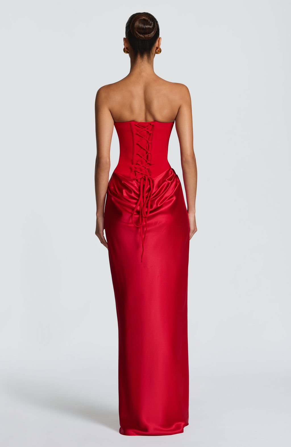 Red Knot Maxi Dress – Elegant Evening Gown | Meave & Ivy