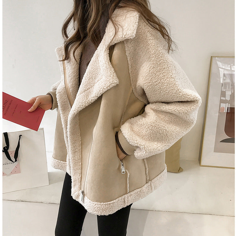 Suede-Look Winter Jacket – Warm Refined Finish