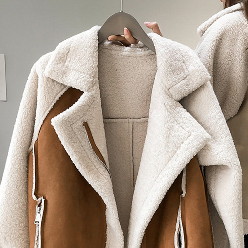 Suede-Look Winter Jacket – Warm Refined Finish
