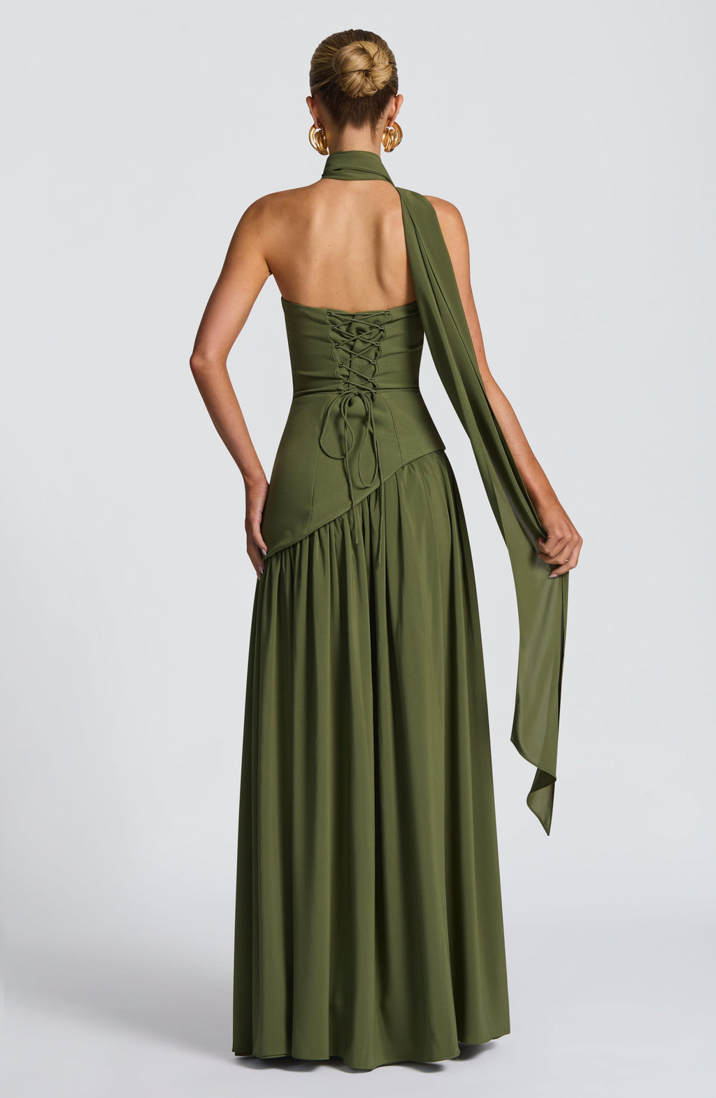 Khaki Maxi Dress – Casual Elegant Occasion Dress | Meave & Ivy