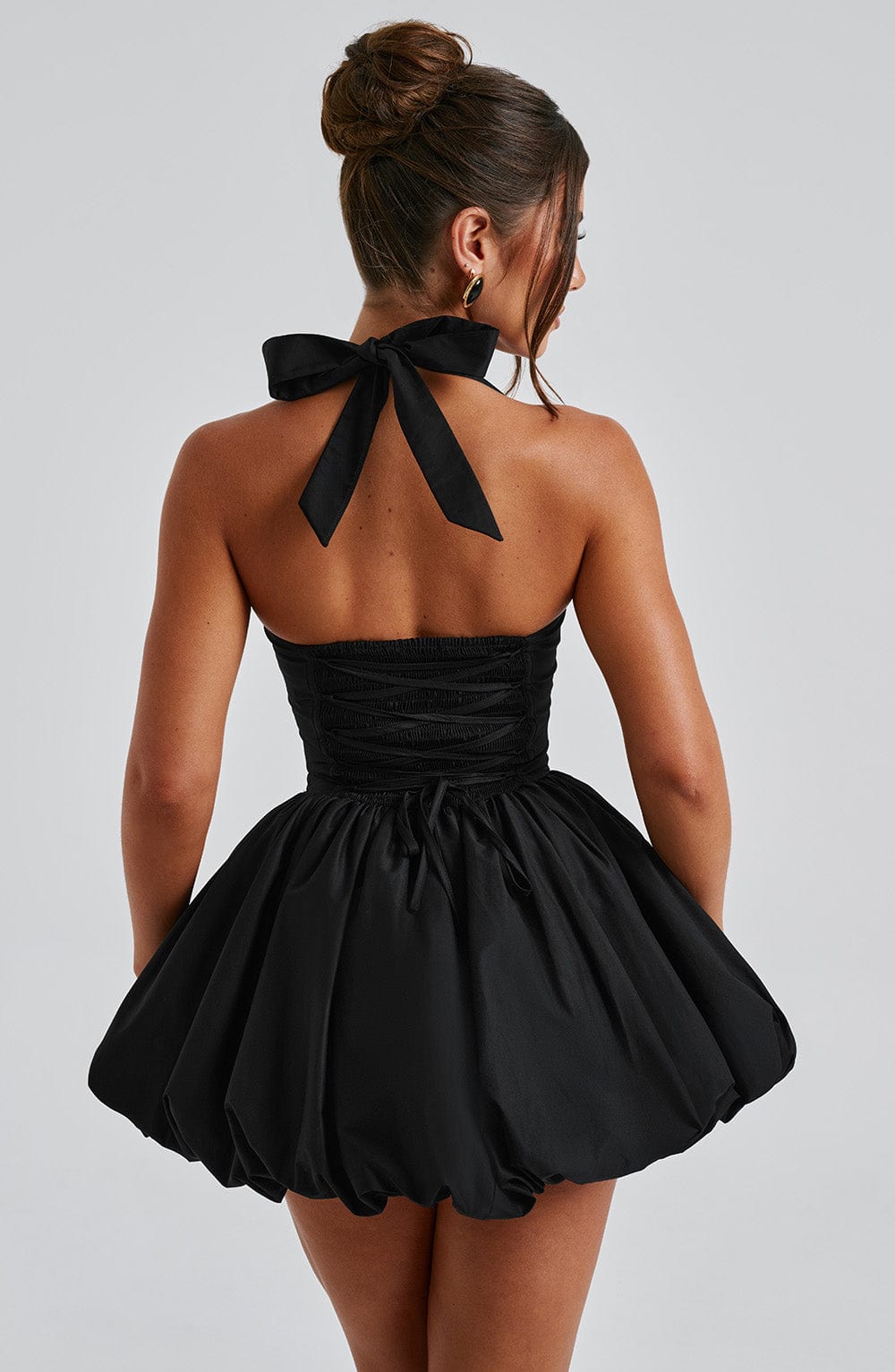 Black Puffball Mini Dress – Cute Statement Party Dress | Meave & Ivy
