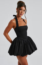 Black Puffball Mini Dress – Cute Statement Party Dress | Meave & Ivy