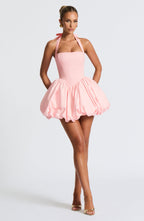 Blush Puffball Mini Dress – Cute Feminine Party Dress | Meave & Ivy