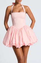 Blush Puffball Mini Dress – Cute Feminine Party Dress | Meave & Ivy