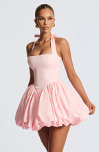 Blush Puffball Mini Dress – Cute Feminine Party Dress | Meave & Ivy