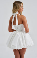Ivory Puffball Mini Dress – Cute Bridal Party Dress | Meave & Ivy