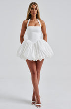 Ivory Puffball Mini Dress – Cute Bridal Party Dress | Meave & Ivy