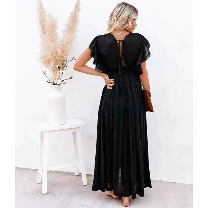 Black Ibiza Maxi Dress – Women's Boho Summer Beach & Holiday Dress | Meave & Ivy