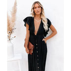 Black Ibiza Maxi Dress – Women's Boho Summer Beach & Holiday Dress | Meave & Ivy