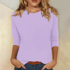 Long Sleeve Top with Round Neck – Essential Basic in 6 Colours