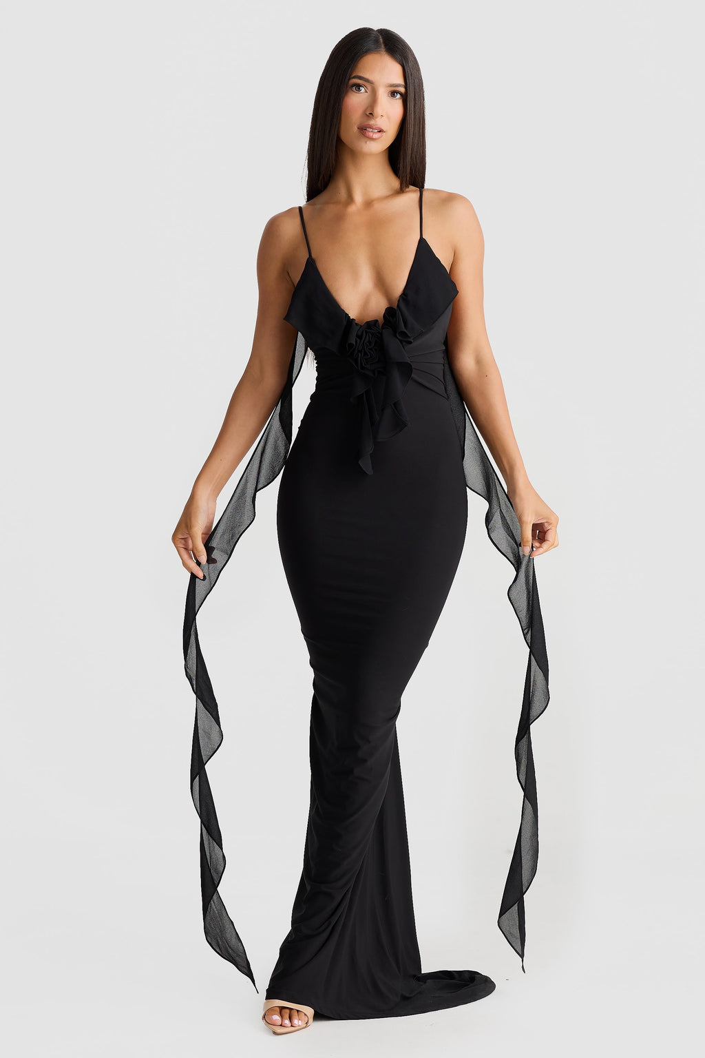 Off-White Lace Midi Dress – Elegant Summer Occasion Dress | Meave & Ivy