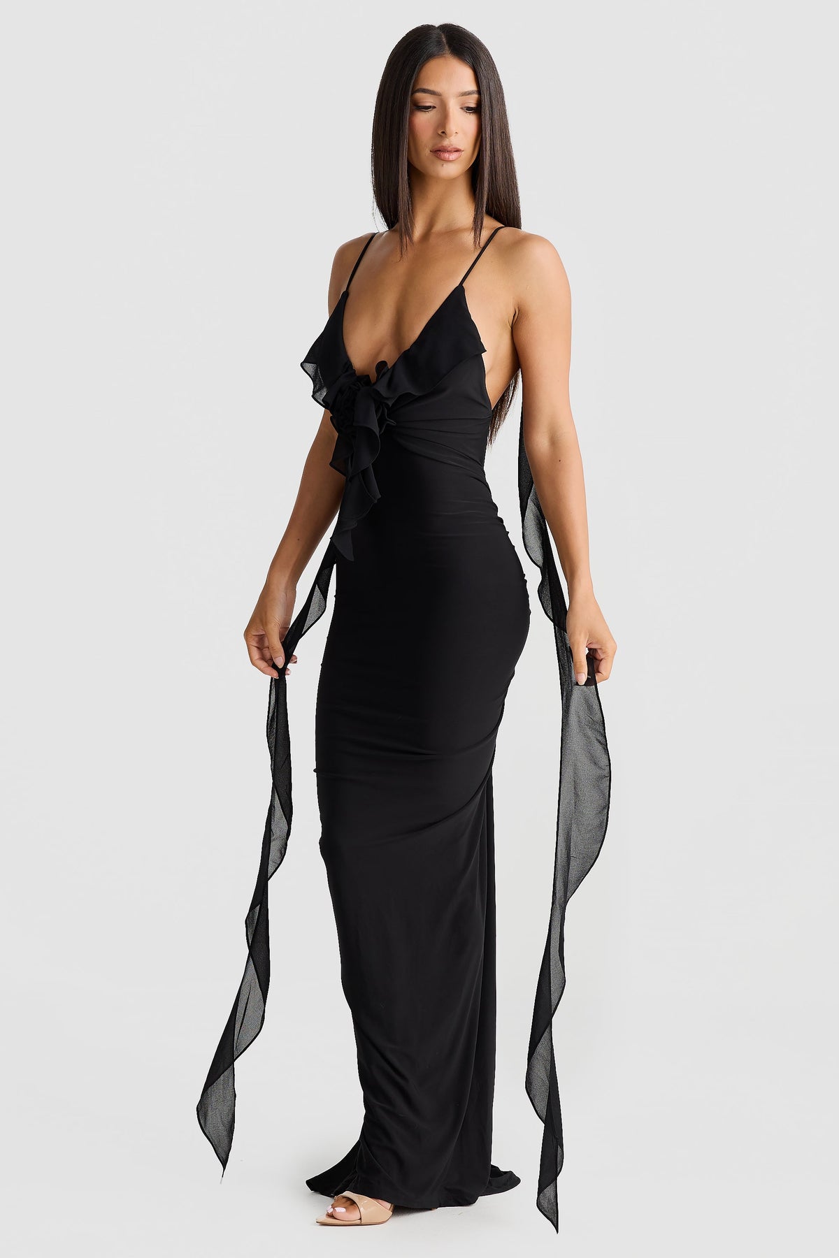 Off-White Lace Midi Dress – Elegant Summer Occasion Dress | Meave & Ivy